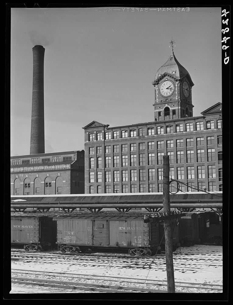 [Untitled photo, possibly related to: General view of mills in Lawrence, Massachusetts]. Sourced from the Library of…