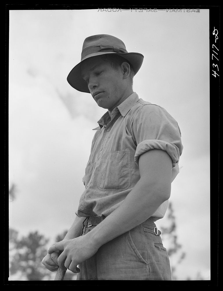 James Butler, one of the farmers who moved out of the Camp Stewart area to Hazlehurst Farms Inc. He was clearing land at…