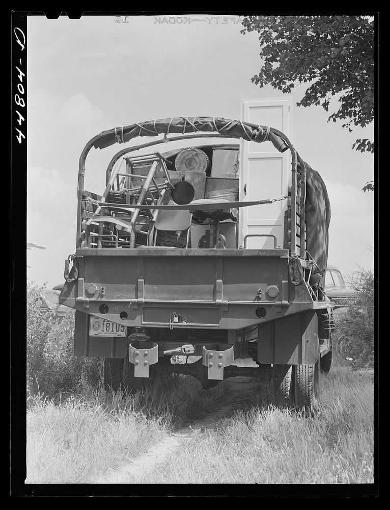 CCC (Civilian Conservation Corps) trucks were being used in Caroline County to help move some of the families out of the…