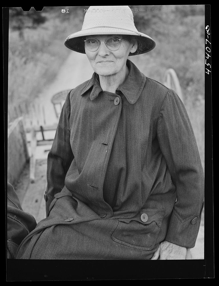 Mrs. Eliot H. Miller, FSA (Farm Security Administration) client. Castleton, Vermont. Sourced from the Library of Congress.
