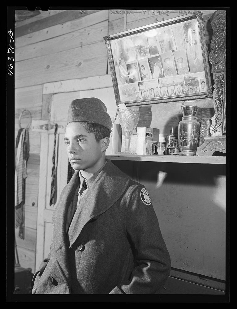 [Untitled photo, possibly related to: One of the sons of Edgar Jones, FSA (Farm Security Administration) client in…