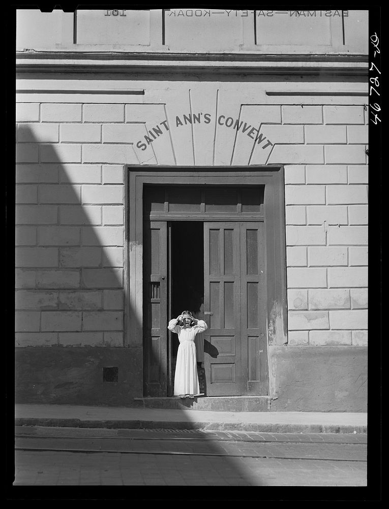 [Untitled photo, possibly related to: San Juan, Puerto Rico. On a Sunday morning at Santa Ana convent]. Sourced from the…