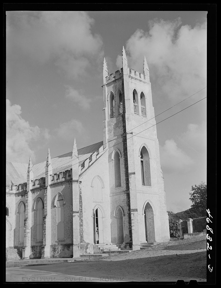 Christiansted, Saint Croix Island, Virgin Islands. Catholic [i.e. Anglican] church. Sourced from the Library of Congress.