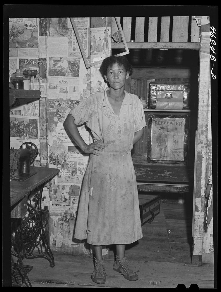 Christiansted, Saint Croix Island, Virgin Islands (vicinity). Wife of Puerto Rican farmer who is a FSA (Farm Security…