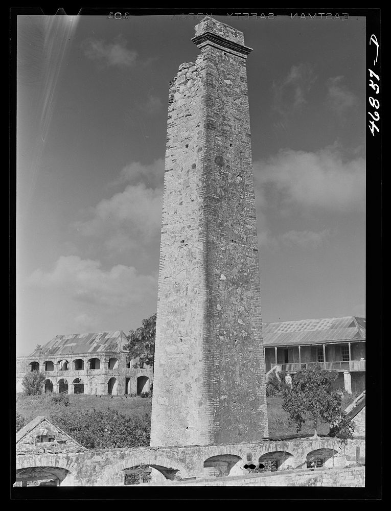 [Untitled photo, possibly related to: Christiansted, Saint Croix Island, Virgin Islands (vicinity). Ruins of an old sugar…