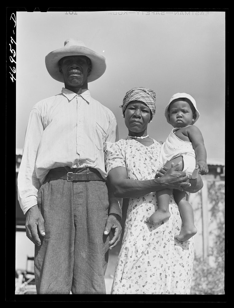 Frederiksted (vicinity), Saint Croix Island, Virgin Islands. FSA (Farm Security Administration) borrower and his family who…