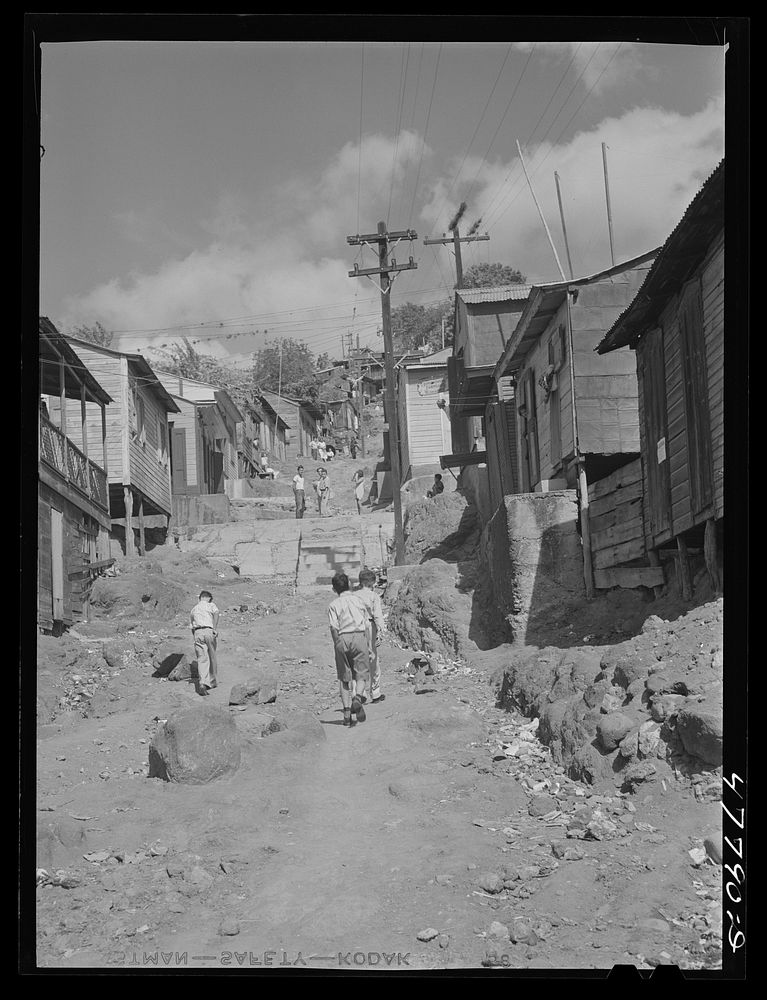 [Untitled photo, possibly related to: Yauco, Puerto Rico. Slum area in the coffee town]. Sourced from the Library of…