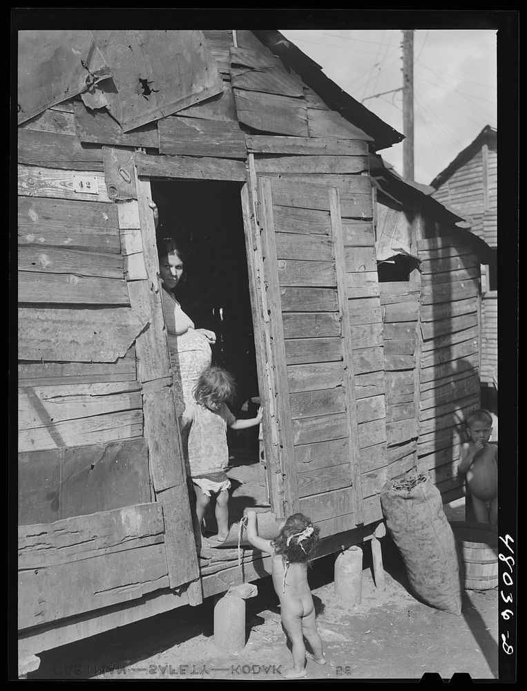 Utuado, Puerto Rico. In the slum area. Sourced from the Library of Congress.
