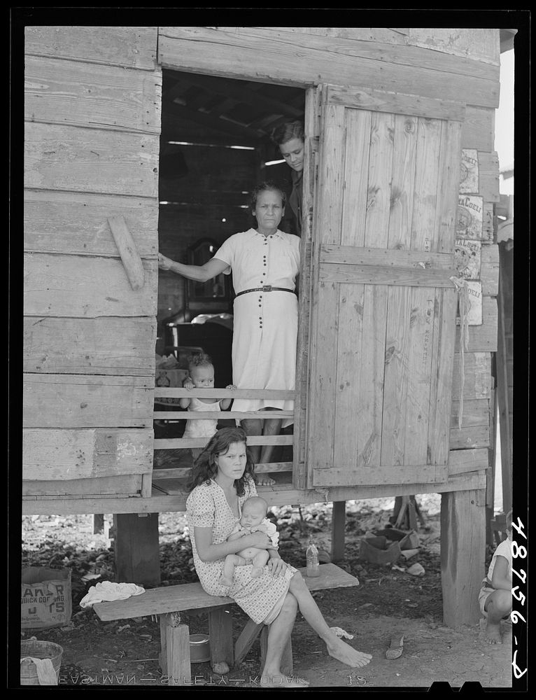[Untitled photo, possibly related to: San Juan, Puerto Rico. El Fangitto, the slum area]. Sourced from the Library of…