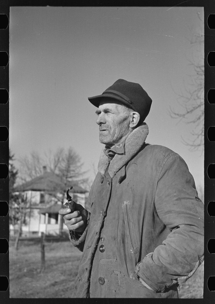 H.F. Walling, drought chairman. He is also an active farmer and a member of the Farmer's Holiday Association by Russell Lee