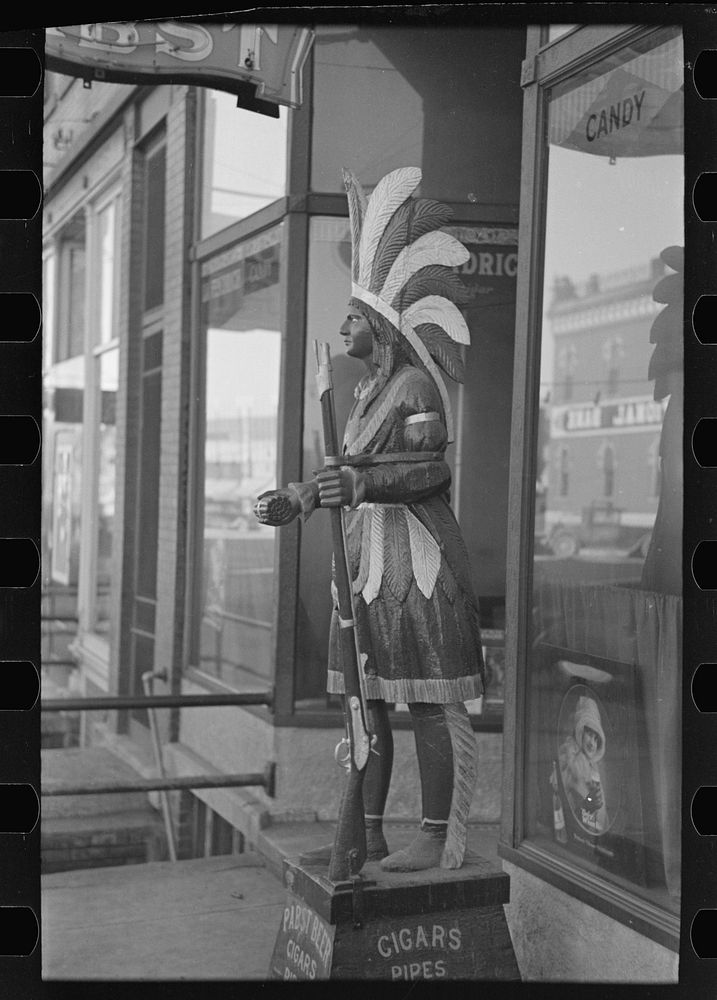 Cigar store Indian, Denison, Iowa Free Photo rawpixel
