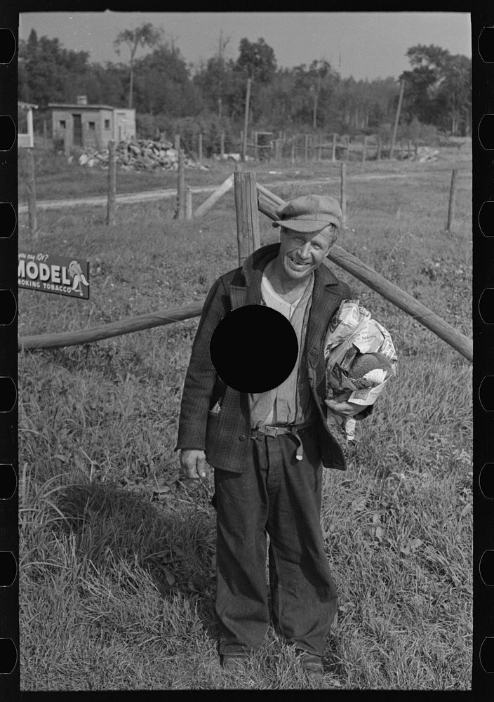 [Untitled photo, possibly related to: Drunken lumberjack, Craigville, Minnesota] by Russell Lee