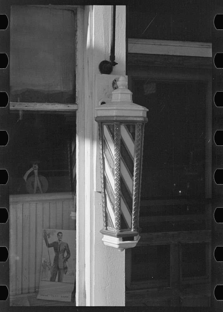 Barber pole, Plentywood, Montana Russell Free Photo rawpixel