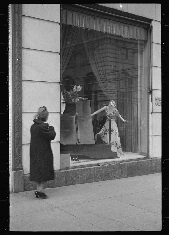 [Untitled photo, possibly related to: Surrealistic window display, Bergdorf-Goodman, New York City] by Russell Lee
