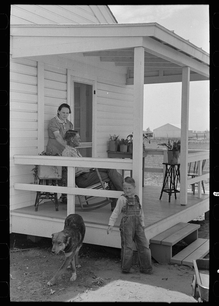 [Untitled photo, possibly related to: Southeast Missouri Farms. Family of FSA (Farm Security Administration) client, former…