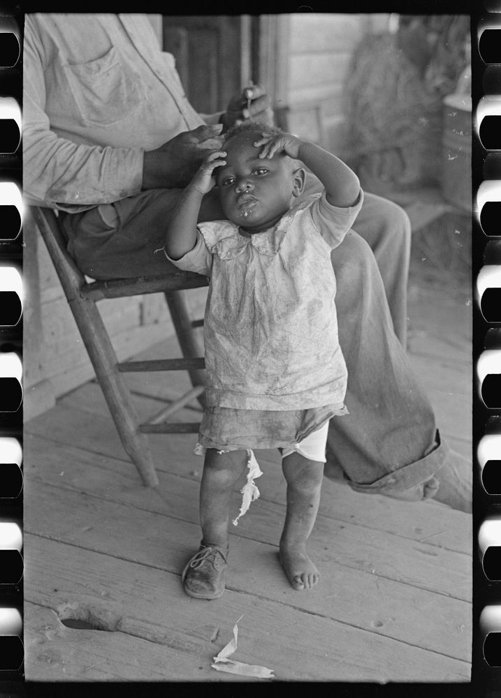 Child of sharecropper, Southeast Missouri Farms by Russell Lee