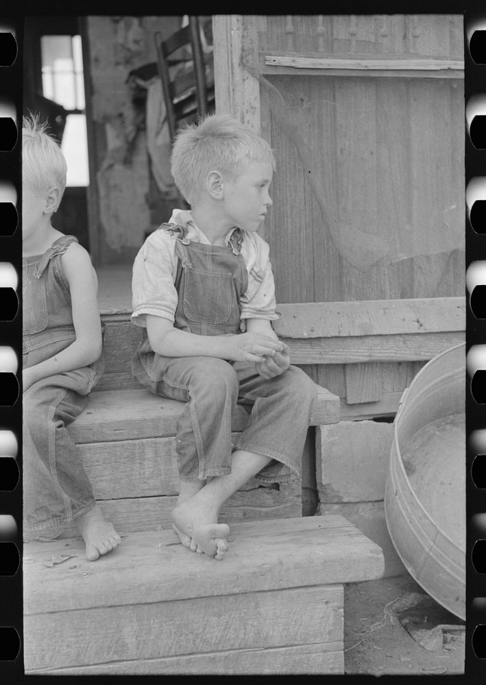 Child of sharecropper, Southeast Missouri Farms by Russell Lee