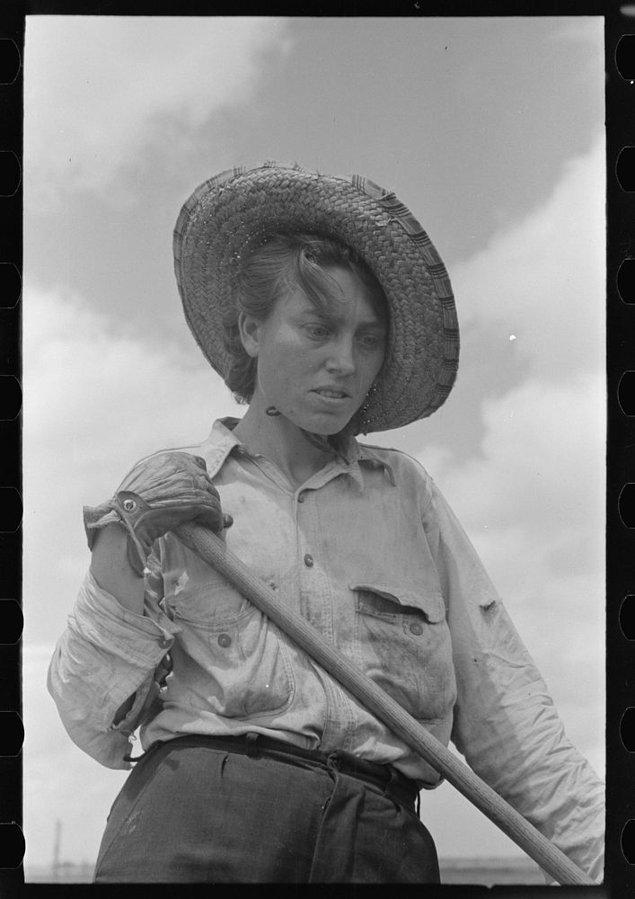 Sharecropper woman worker, Southeast Missouri Farms by Russell Lee