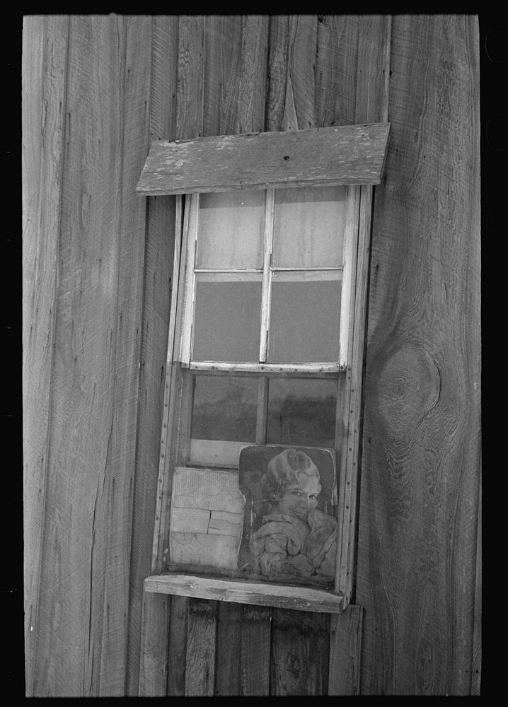 Detail of window of sharecropper's cabin, New Madrid County, Missouri by Russell Lee