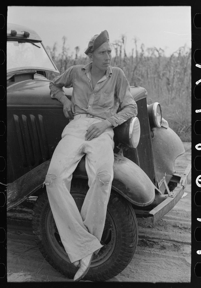 Farmer, Lake Dick Project, Arkansas by Russell Lee
