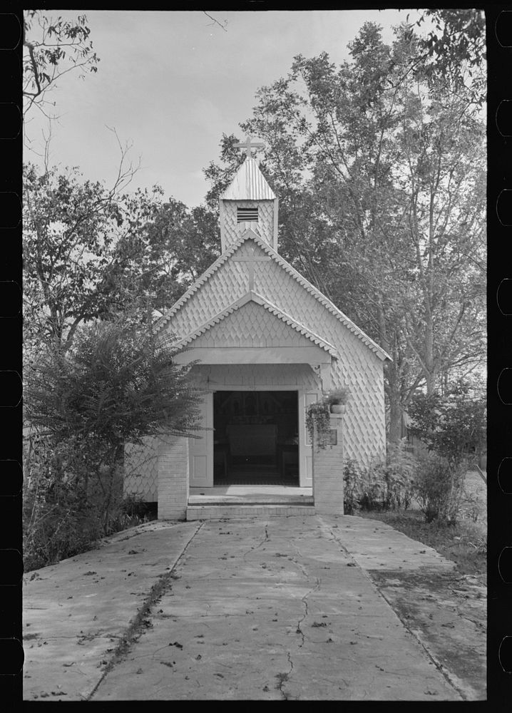 Chapel near Donaldsonville, Louisiana by Russell Lee