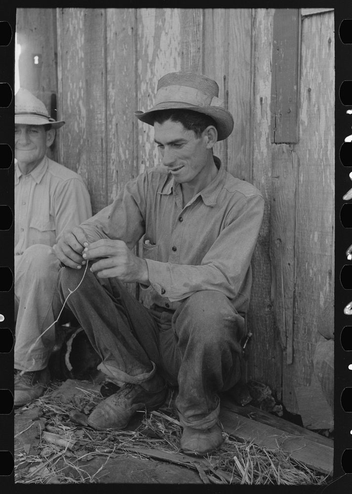 [Untitled photo, possibly related to: Sugarcane worker, Louisiana] by Russell Lee