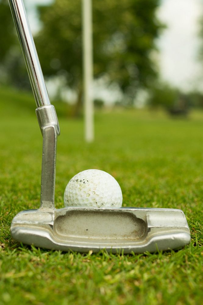 Free golf pin image, public domain sports CC0 photo.