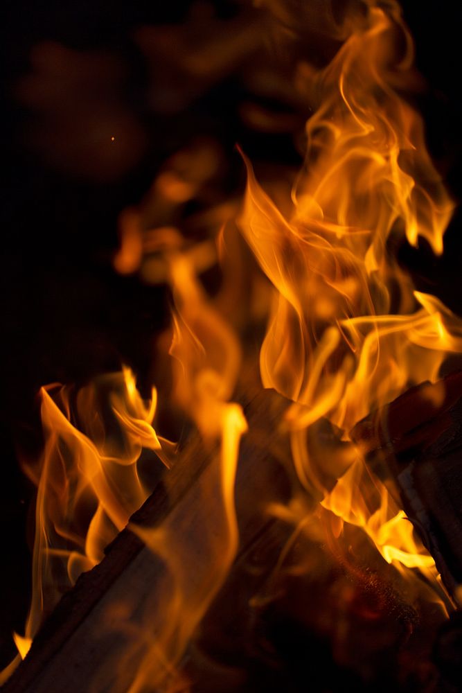 Free closeup on bonfire photo, public domain CC0 image.