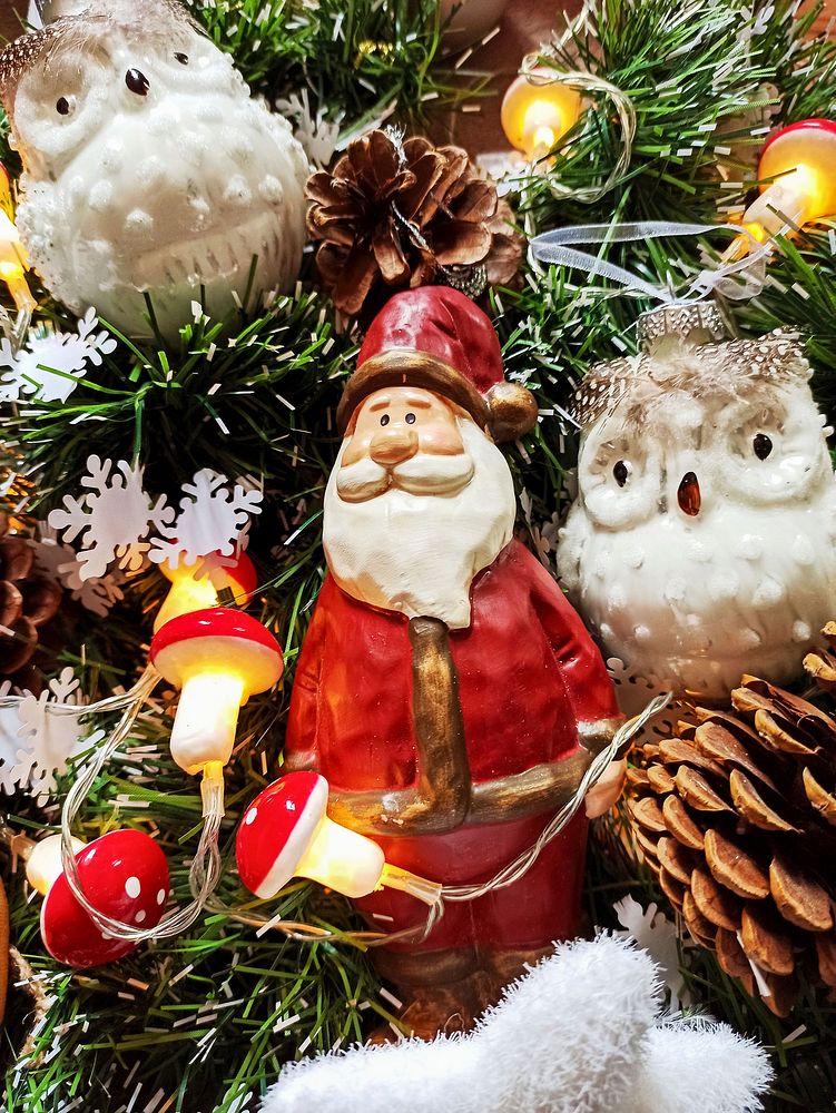 Free santa ornament photo, public domain Christmas decoration CC0 image.