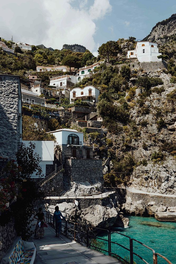 Village on the hills at the Amalfi Coast, Italy