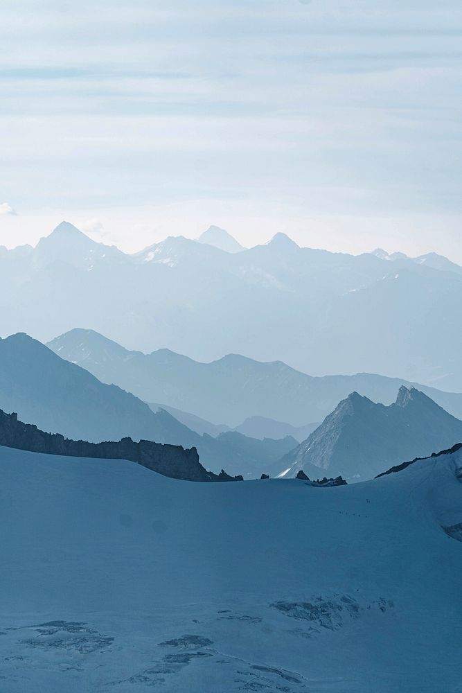 Fog taking over the Aiguille du Midi