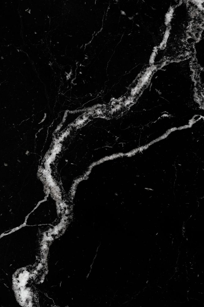 Black smooth marble texture with white streaks
