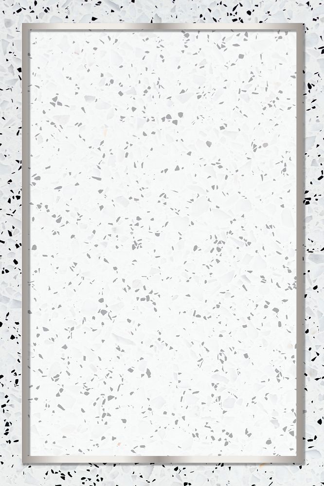Gray rectangle frame on a marble texture illustration