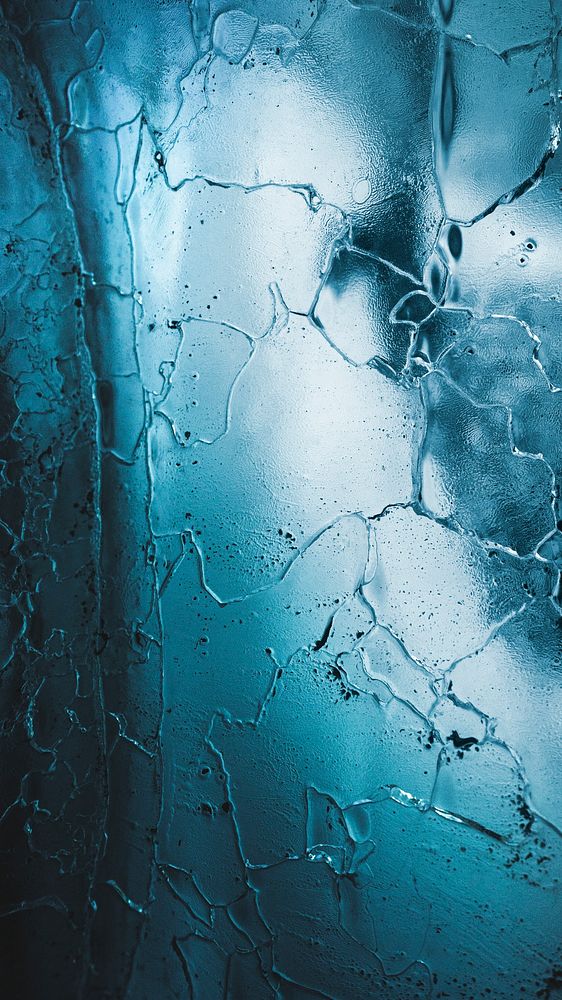 Blue glacier textured background mobile phone wallpaper