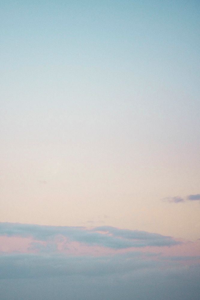 Clear pink and blue sky background