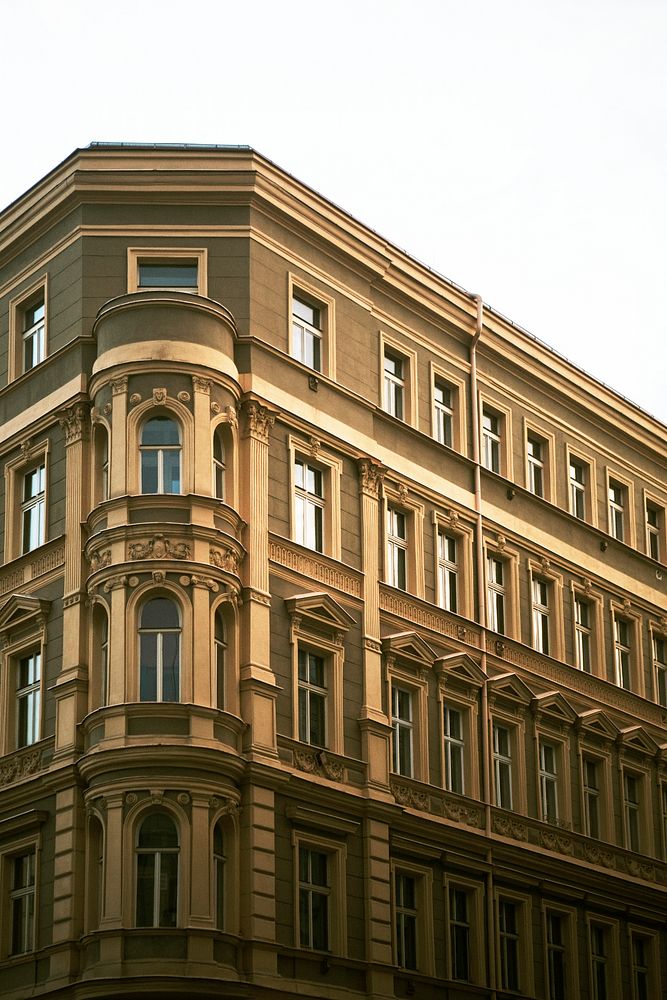 Traditional European apartment building