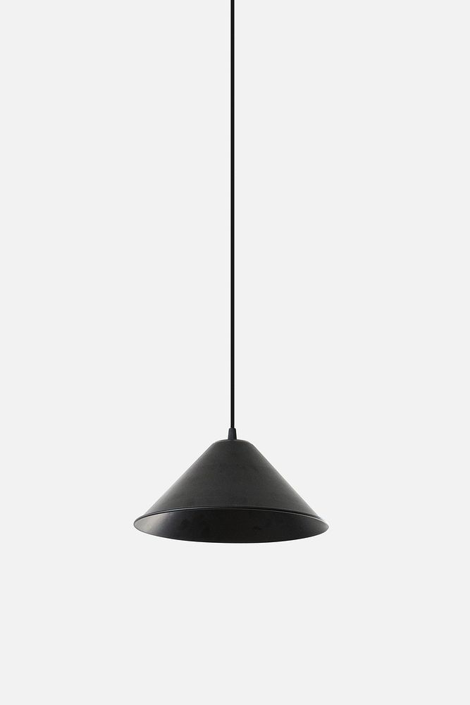Black pendant lamp mockup design resource