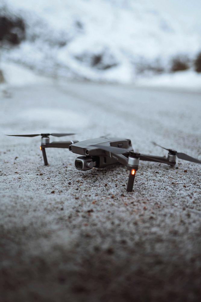 Drone on Lofoten island, Norway 