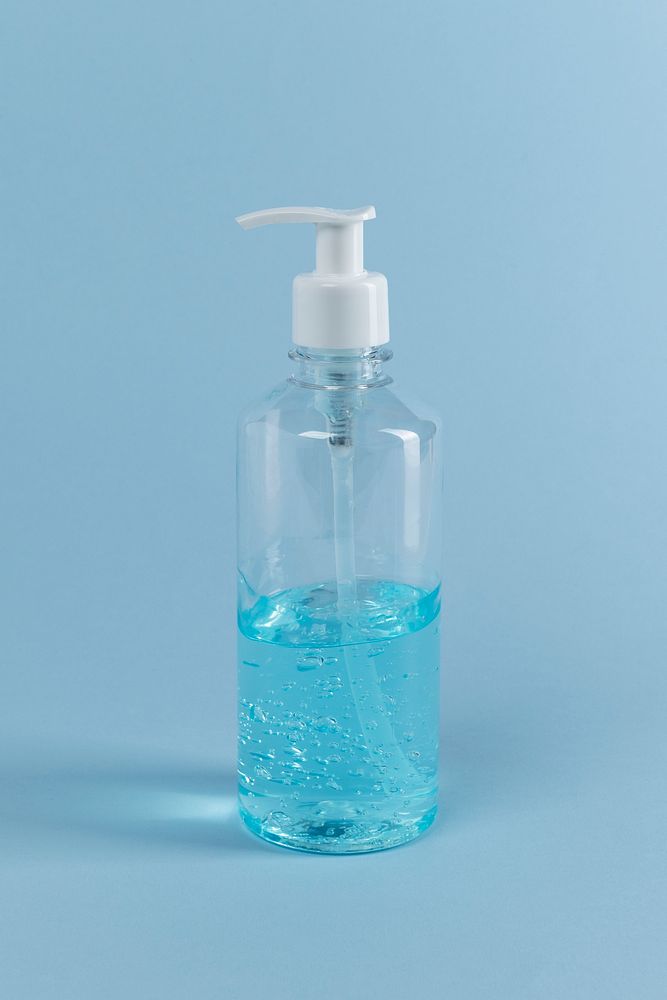 Hand sanitizer in a pump head bottle