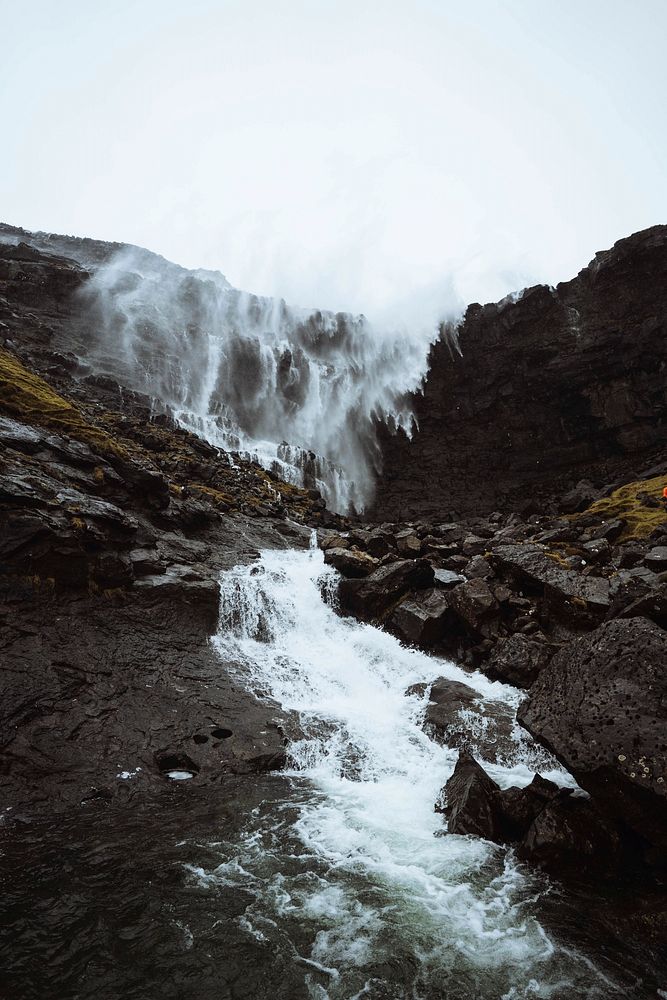 Fossá waterfall in the Faroe Islands