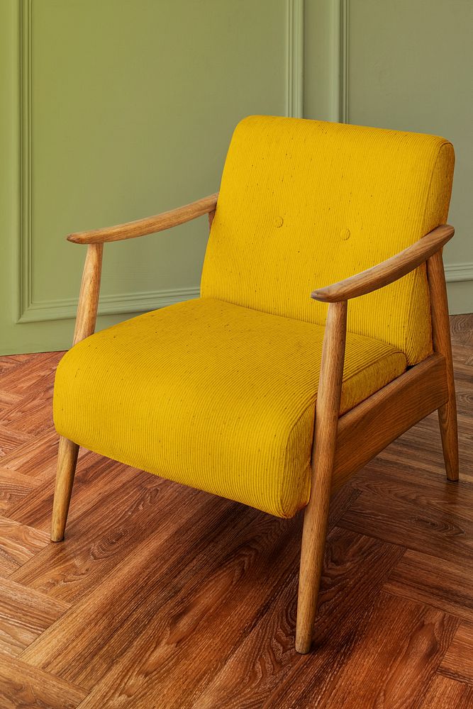 Vintage armchair in mid century modern style