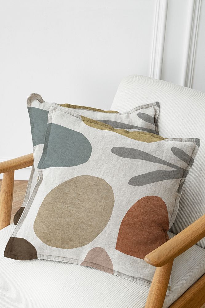 Cushion on a vintage armchair