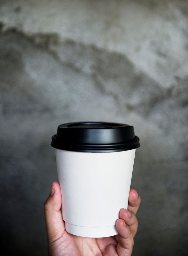 Design space on a mockup coffee cup