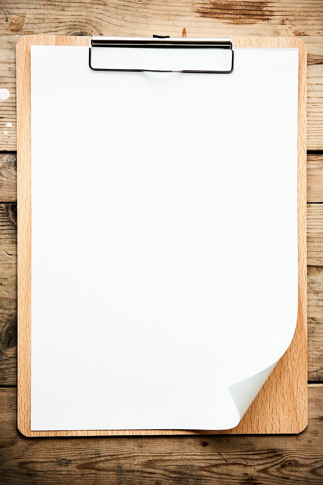 Design space on papers clipboard