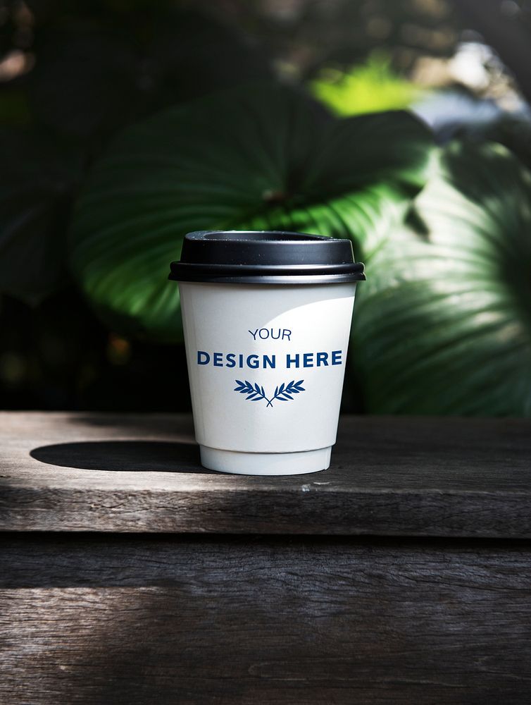 Design space on coffee cup