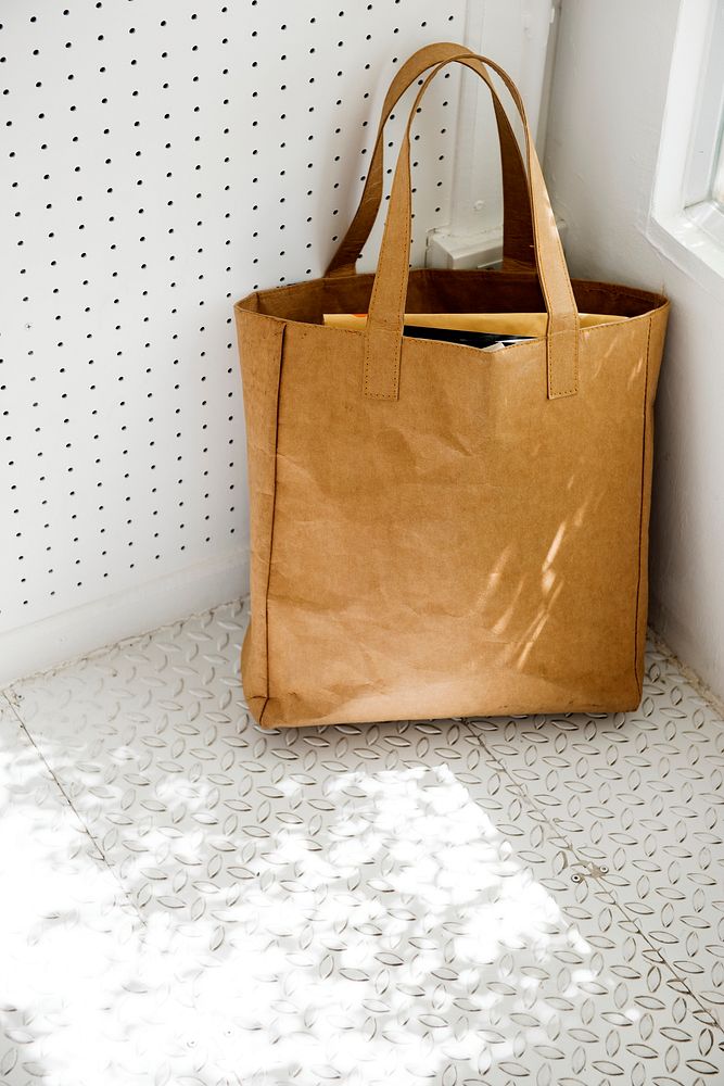 Design space on blank tote bag