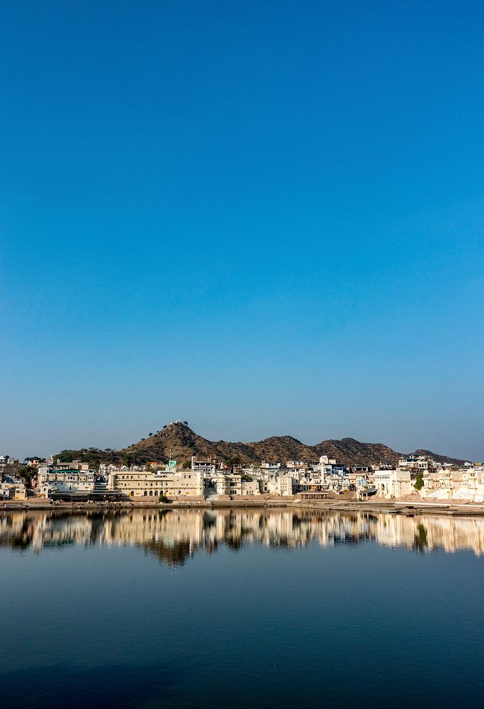 Pushkar Lake a sacred lake, Rajasthan, India