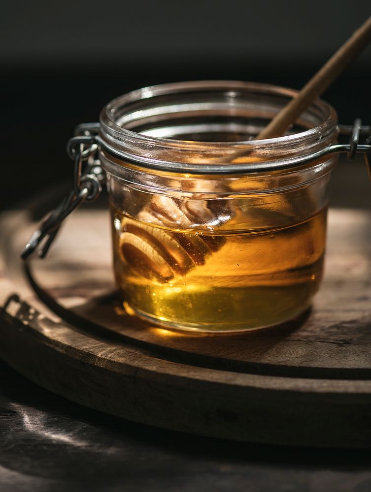 Organic honey food photography recipe idea