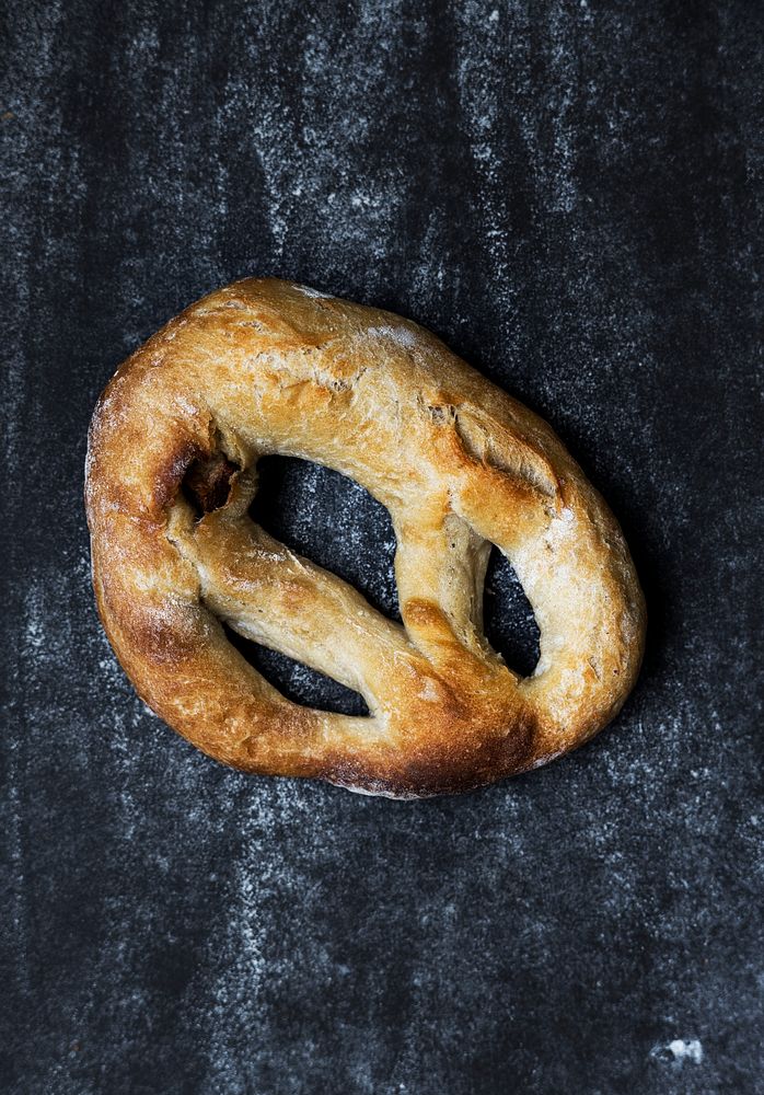 Freshly baked pretzel food photography recipe ideas