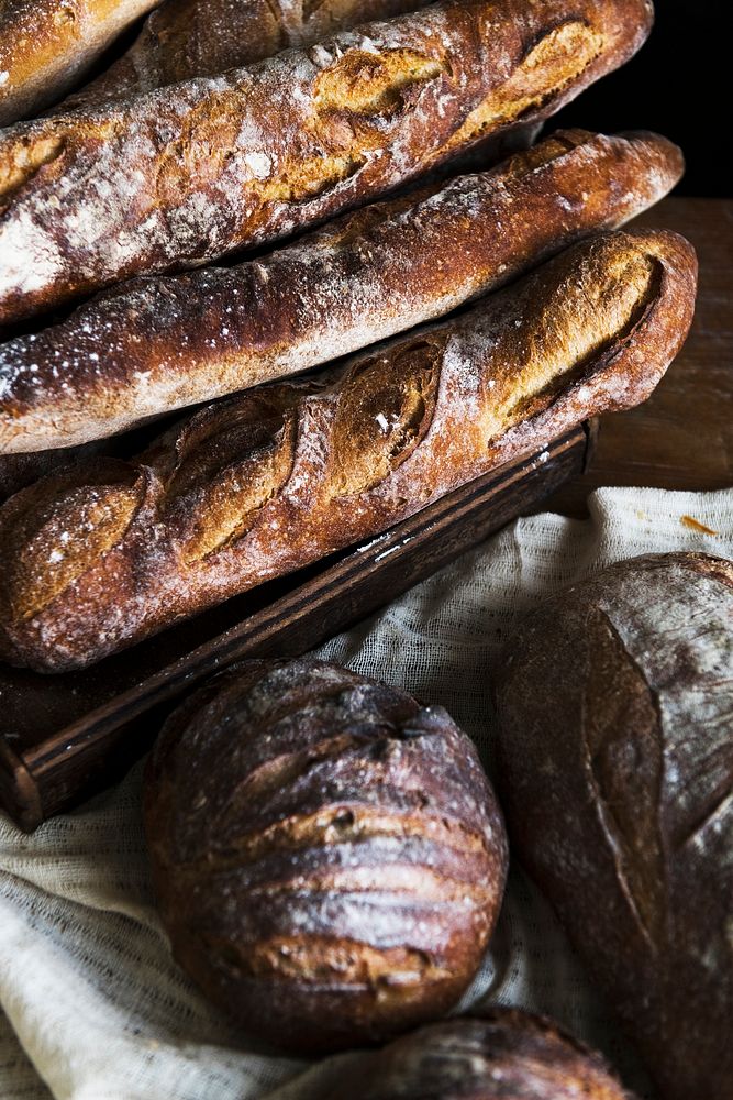 Homemade sourdough bread food photography recipe idea